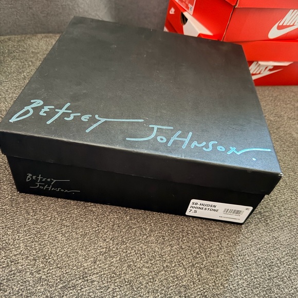 Betsey Johnson Rhinestone Boots 7.5 - Picture 5 of 5